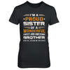 Gift Sister From Brother I'm A Proud Sister Of Awesome Brother T-Shirt & Hoodie | Teecentury.com