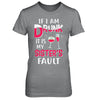 If I'm Drunk It's My Sister's Fault Drinking Wine T-Shirt & Hoodie | Teecentury.com