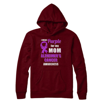 I Wear Purple For My Mom Alzheimer's Awareness Son Daughter T-Shirt & Hoodie | Teecentury.com