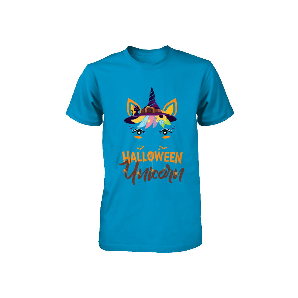 Halloween Costume Unicorn Witch Bats Youth Youth Shirt | Teecentury.com