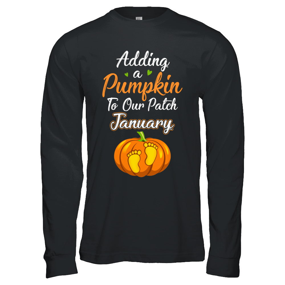 Halloween Pumpkin Pregnancy Mom Due Date In January 2022 T-Shirt & Hoodie | Teecentury.com