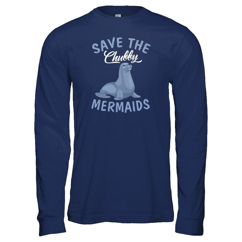 Save The Chubby Mermaids T-Shirt & Tank Top | Teecentury.com