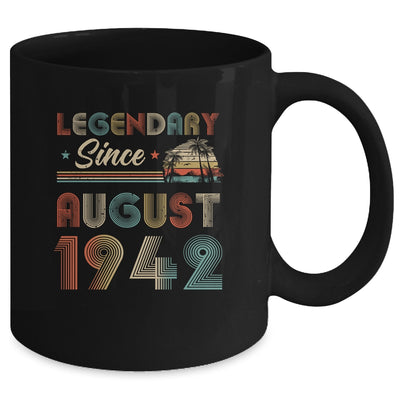 80th Birthday 80 Years Old Legendary Since August 1942 Mug Coffee Mug | Teecentury.com