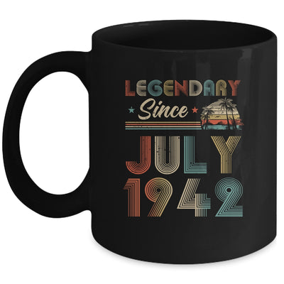 80th Birthday 80 Years Old Legendary Since July 1942 Mug Coffee Mug | Teecentury.com