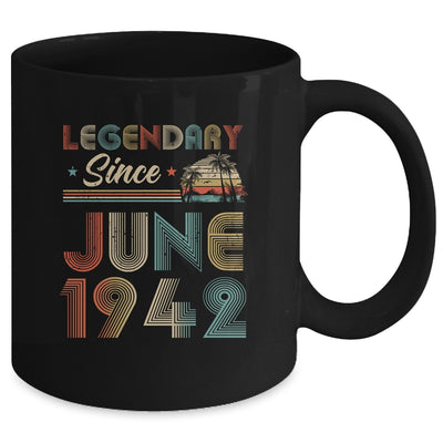 80th Birthday 80 Years Old Legendary Since June 1942 Mug Coffee Mug | Teecentury.com