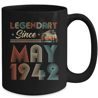 80th Birthday 80 Years Old Legendary Since May 1942 Mug Coffee Mug | Teecentury.com