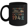 80th Birthday 80 Years Old Legendary Since October 1942 Mug Coffee Mug | Teecentury.com