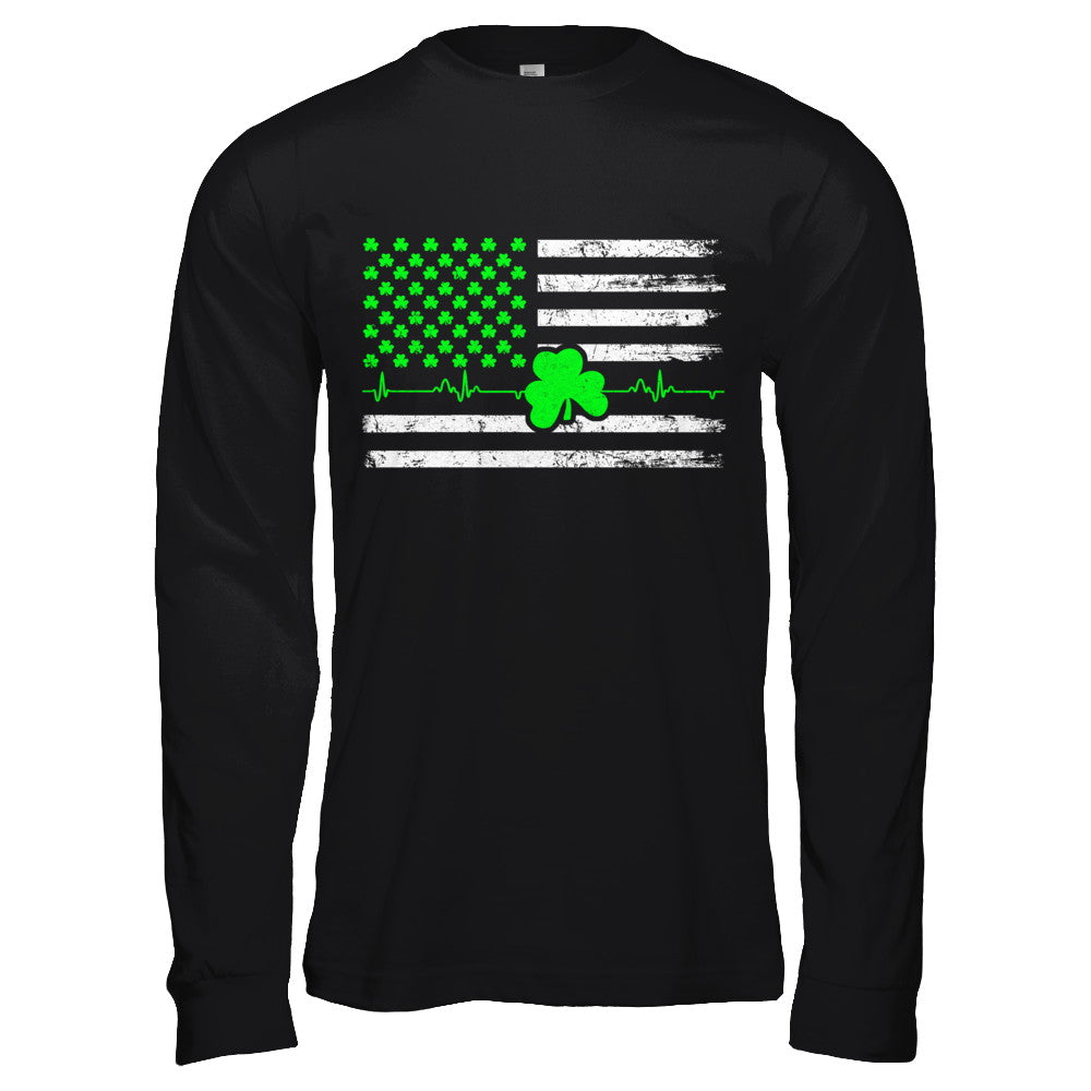 St. Patrick's Day Irish American Flag T-Shirt & Hoodie | Teecentury.com