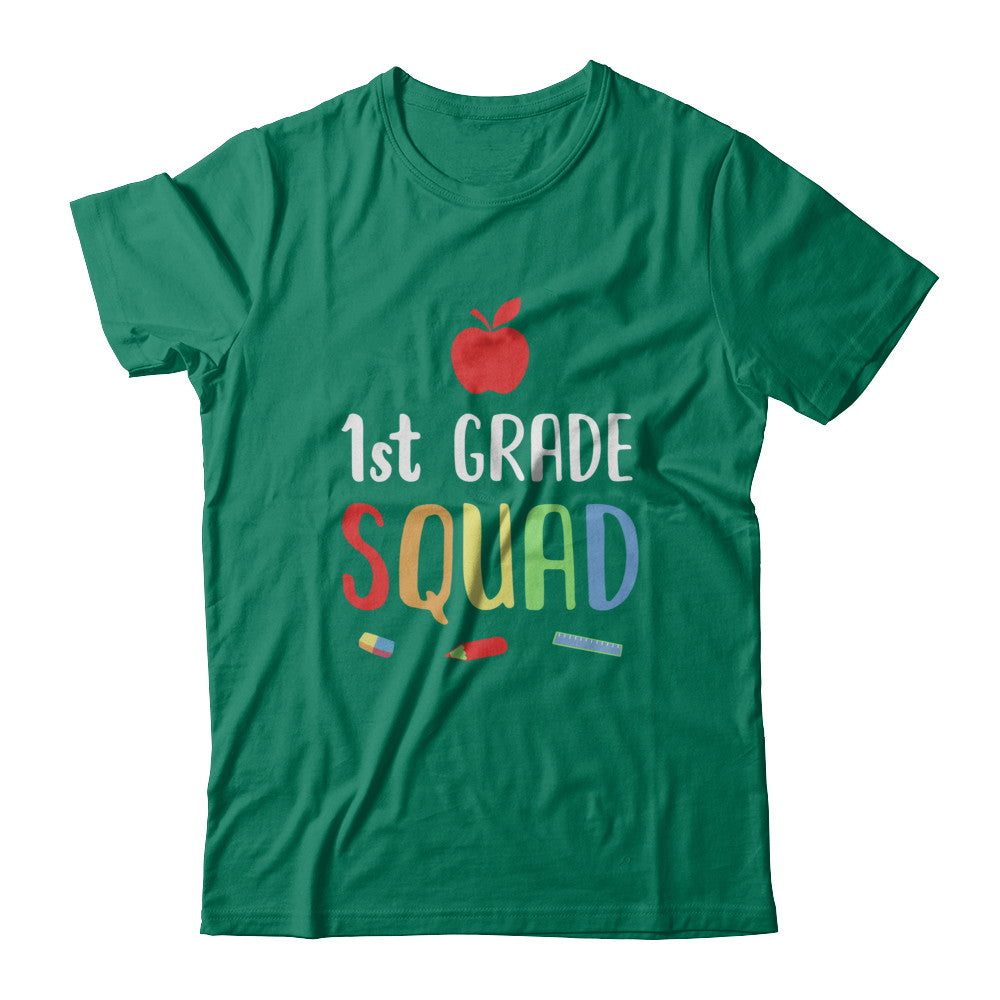 1st Grade Squad Back To School Teacher First Grade T-Shirt & Hoodie | Teecentury.com