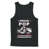 Proud Pop Fireman Firefighter Thin Red Line Flag Fathers Day T-Shirt & Hoodie | Teecentury.com