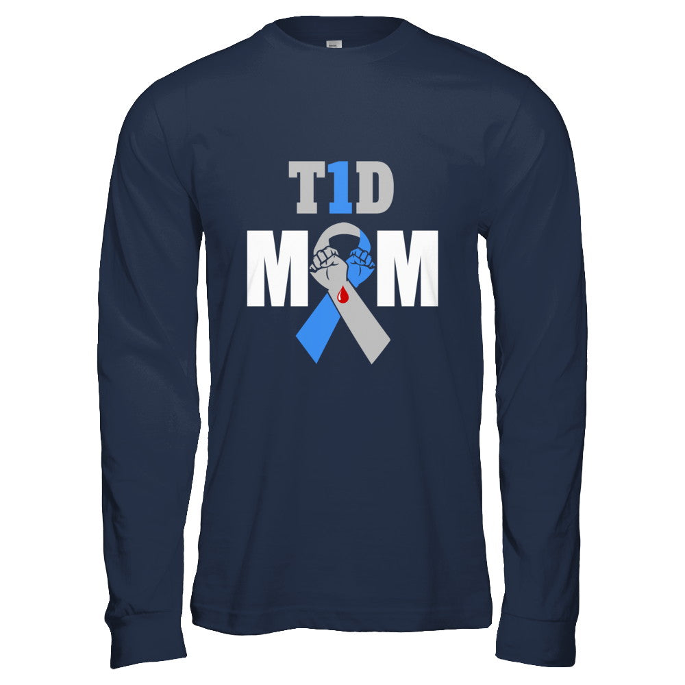 Diabetes awareness T1D Proud Type 1 Diabetes Mom T-Shirt & Hoodie | Teecentury.com