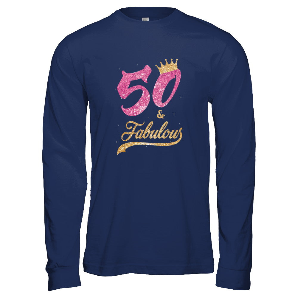 50 And Fabulous 1972 50th Birthday Gift T-Shirt & Tank Top | Teecentury.com