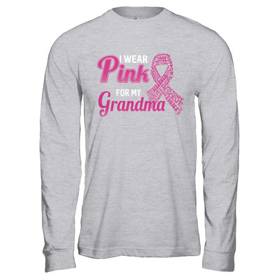 I Wear Pink For My Grandma Breast Cancer Awareness T-Shirt & Hoodie | Teecentury.com