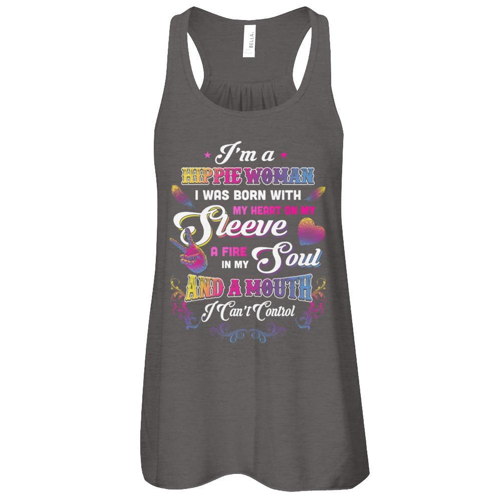 I'm A Hippie Woman I Was Born With My Heart T-Shirt & Tank Top | Teecentury.com