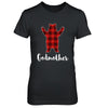 Red Godmother Bear Buffalo Plaid Family Christmas Pajamas T-Shirt & Sweatshirt | Teecentury.com