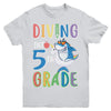 Diving Into 5th Grade Back To School Shark Youth Youth Shirt | Teecentury.com