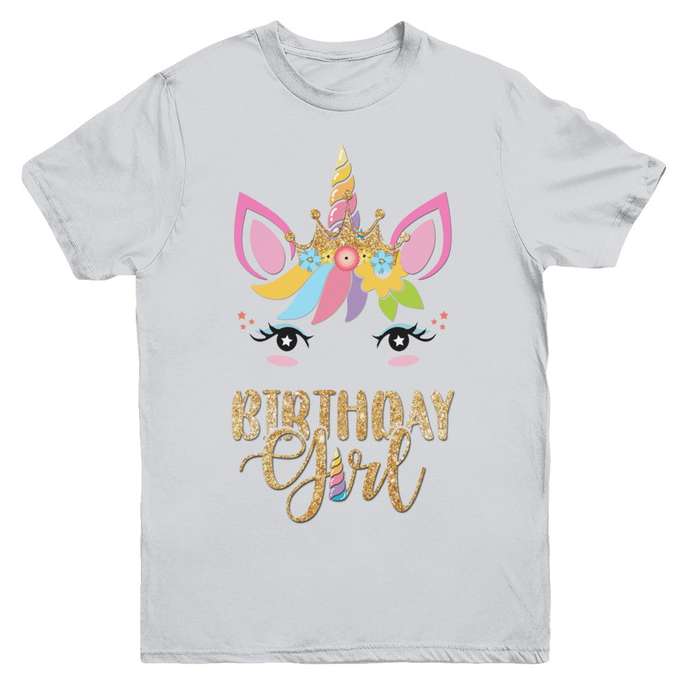 Cute Unicorn Girl Daughter Birthday Gift Youth Youth Shirt | Teecentury.com