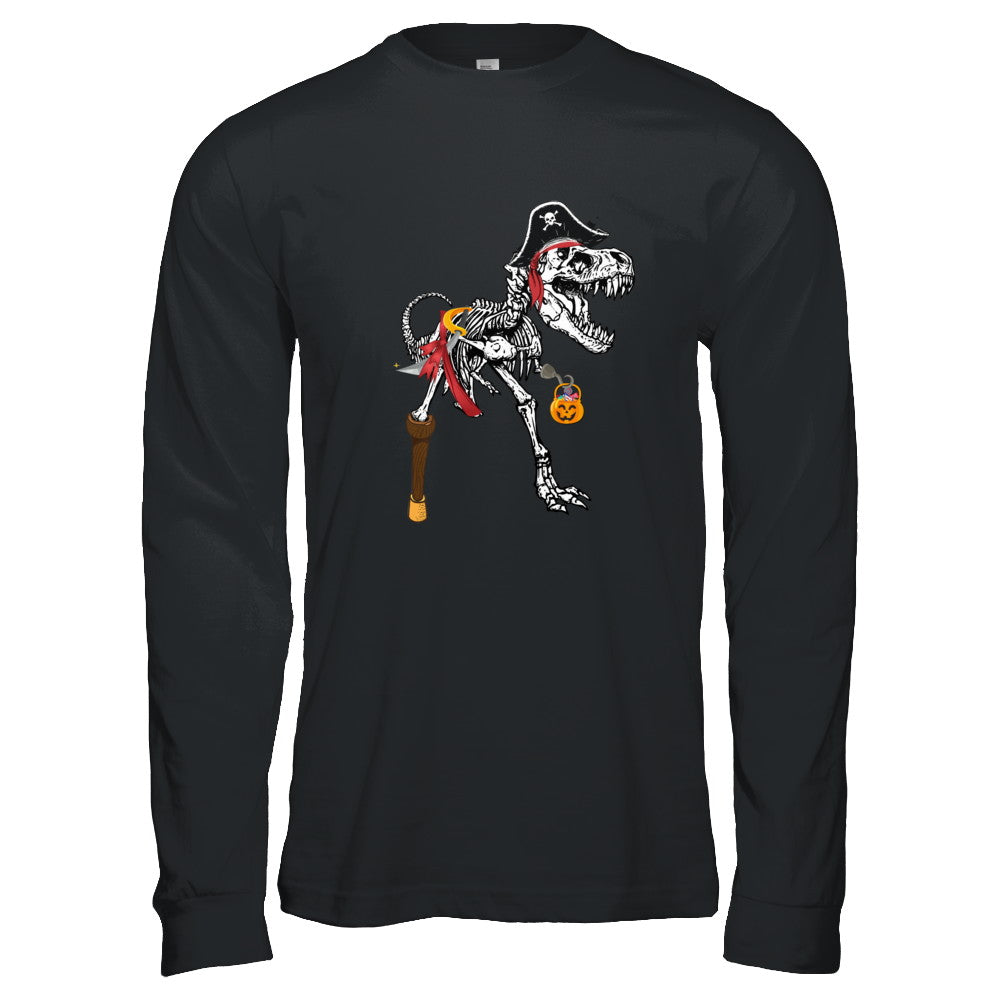 Halloween Pumpkin Dinosaur T Shirt Gift For Kids Boys Girls