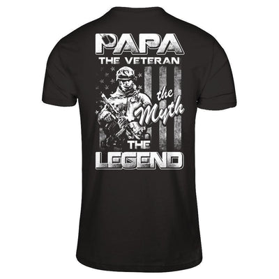 Papa The Veteran The Myth The Legend T-Shirt & Hoodie | Teecentury.com
