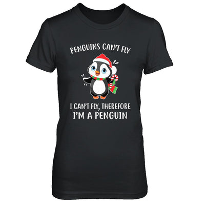 Funny Penguin I Can't Fly Christmas Gift T-Shirt & Sweatshirt | Teecentury.com