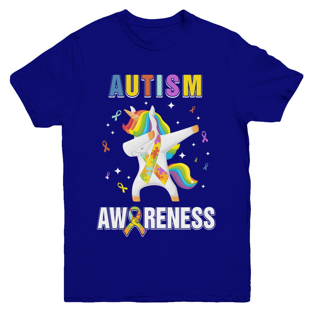 Inspirational Autism Awareness Unicorn Support Youth Youth Shirt | Teecentury.com