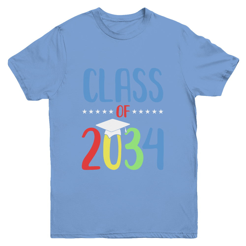 Grow With Me First Day Of School Class Of 2034 Youth Youth Shirt | Teecentury.com