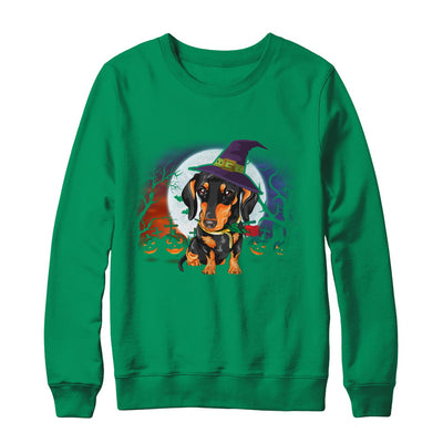 Cute Halloween Dachshund Puppy Pumpkins T-Shirt & Sweatshirt | Teecentury.com