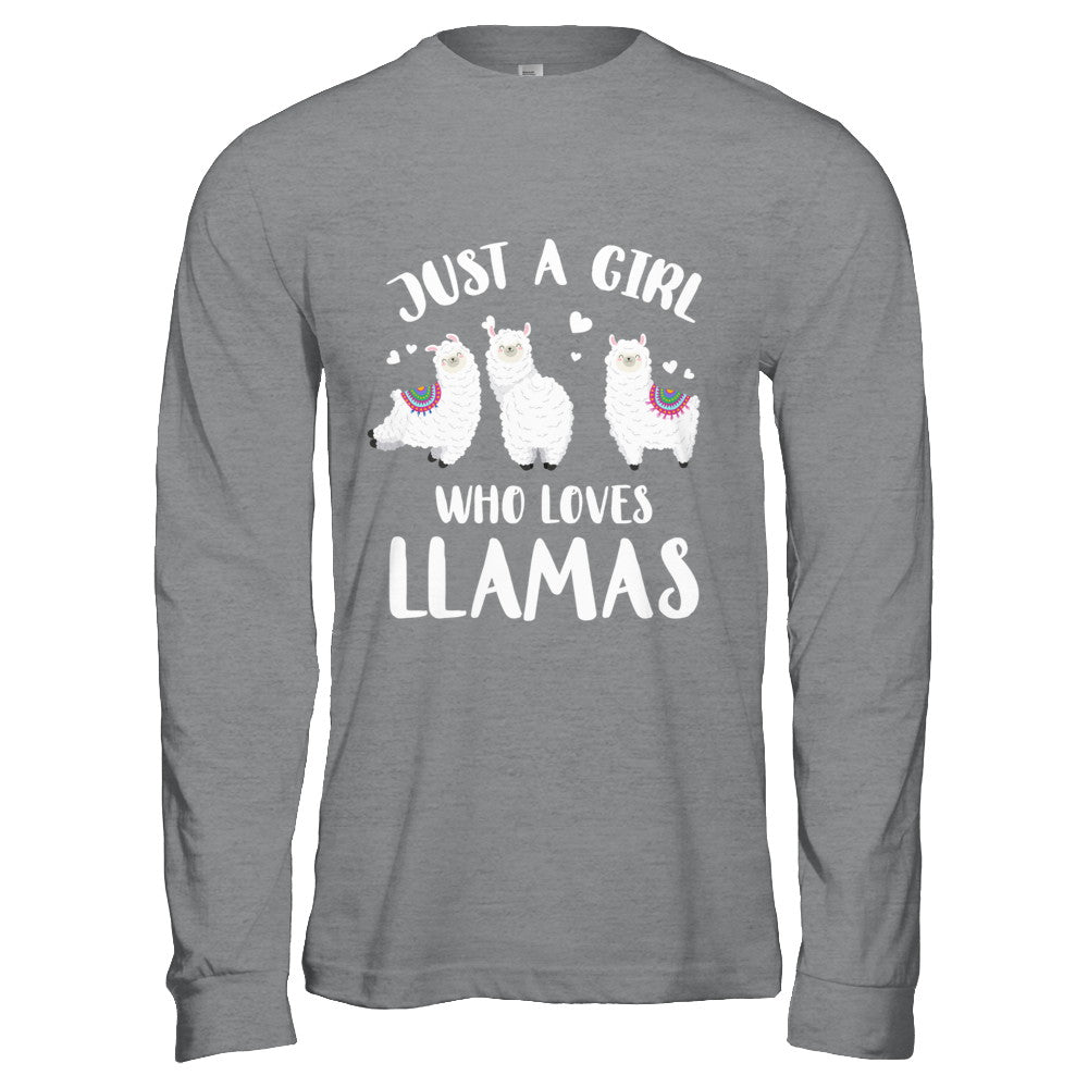 Just A Girl Who Loves Llamas T-Shirt & Hoodie | Teecentury.com