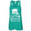 Cats Because People Suck T-Shirt & Tank Top | Teecentury.com