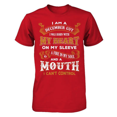 I'm A December Guy I Was Born With My Heart Birthday T-Shirt & Hoodie | Teecentury.com