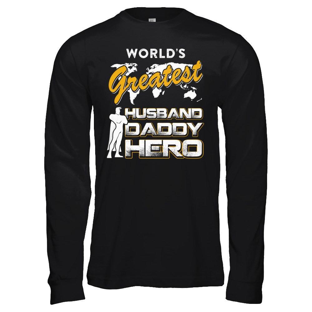 World's Greatest Husband Daddy Hero T-Shirt & Hoodie | Teecentury.com
