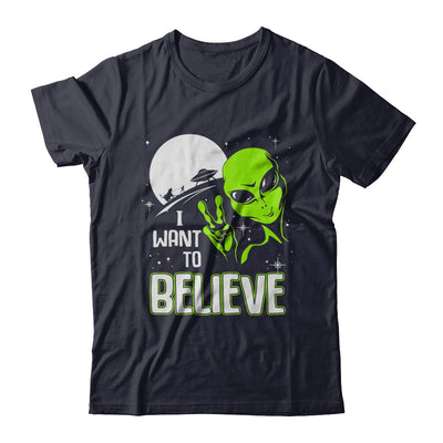 I Want To Believe Alien Ufo T-Shirt & Hoodie | Teecentury.com