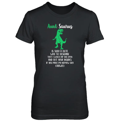 Aunt Saurus Is Such A Cute Way To Describe Aunt Nephew T-Shirt & Tank Top | Teecentury.com