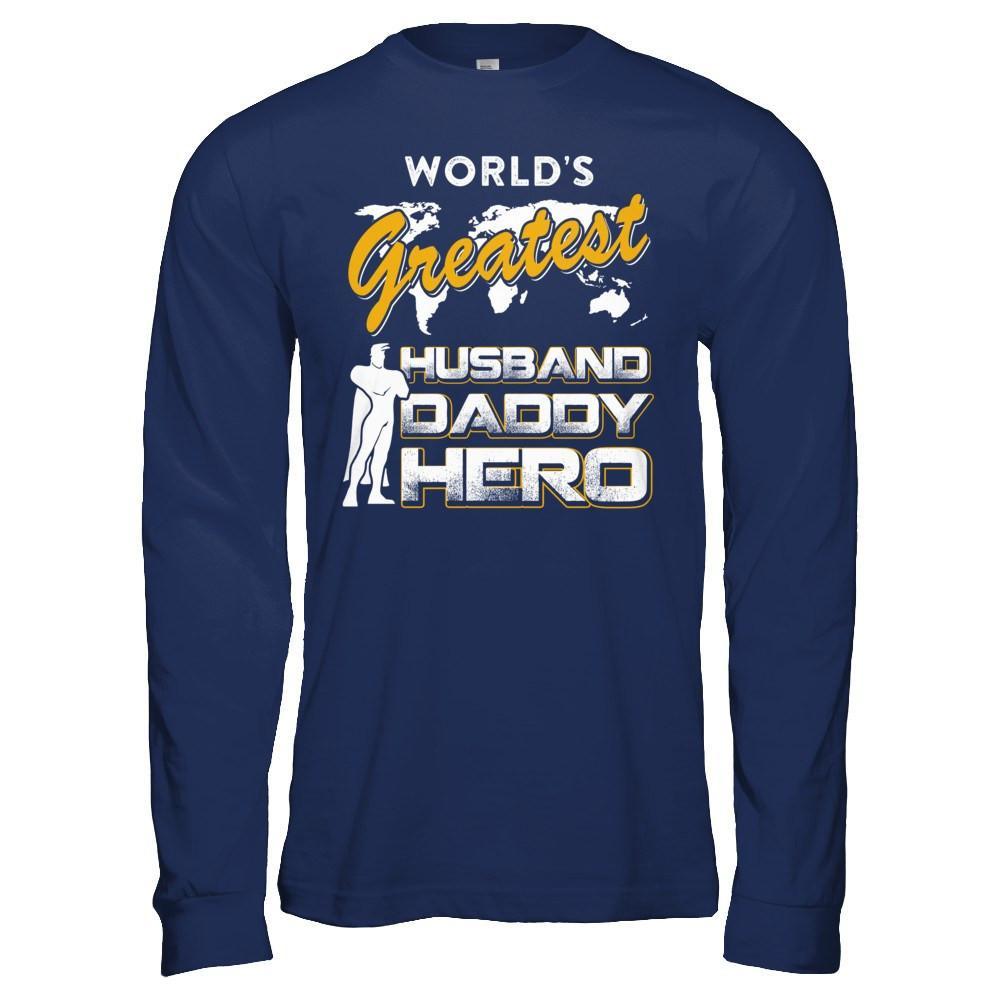 World's Greatest Husband Daddy Hero T-Shirt & Hoodie | Teecentury.com