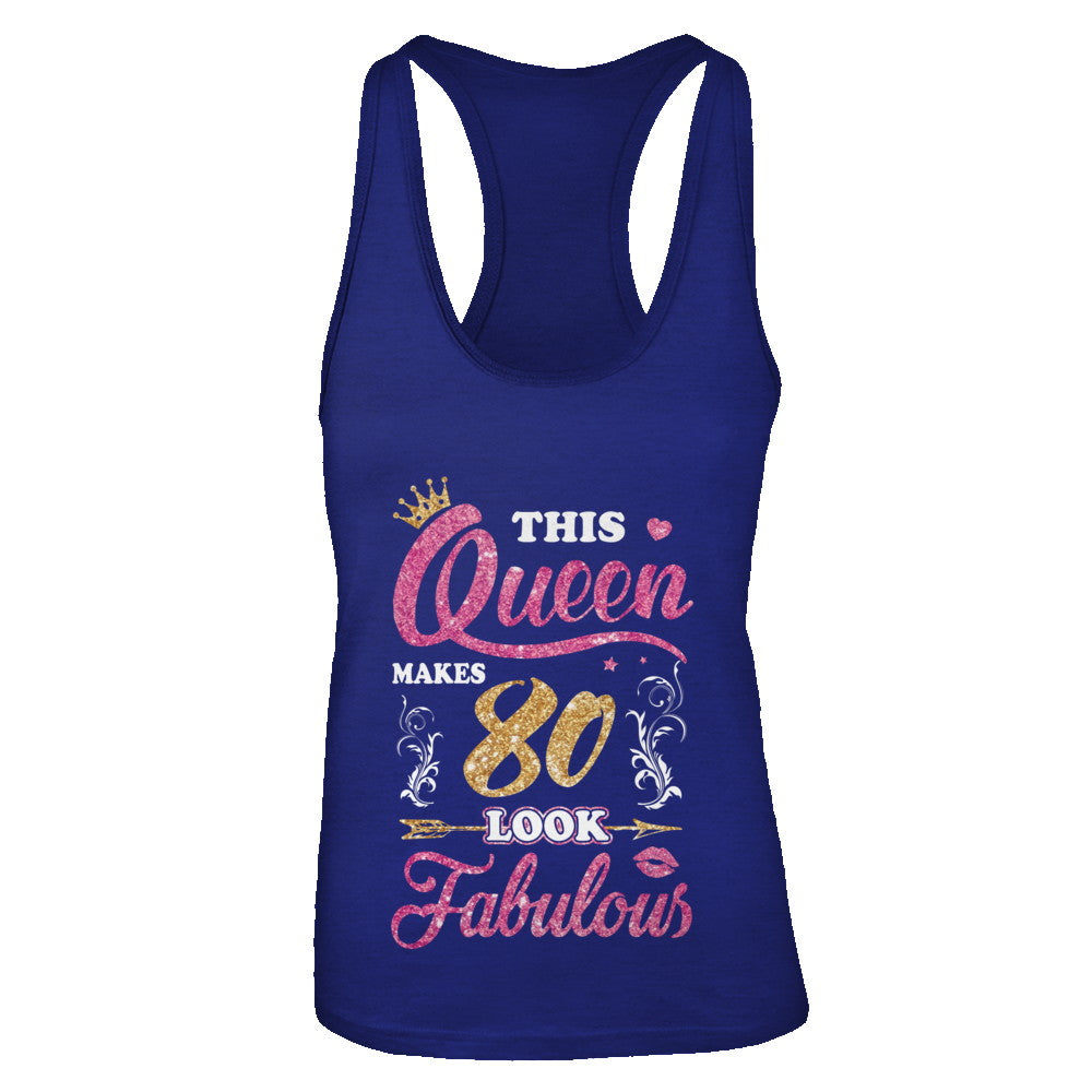 This Queen Makes 80 Look Fabulous 1942 80th Birthday T-Shirt & Tank Top | Teecentury.com