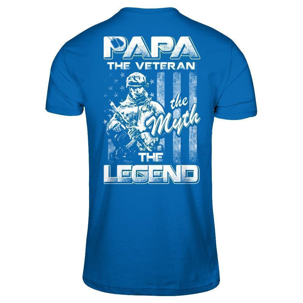 Papa The Veteran The Myth The Legend T-Shirt & Hoodie | Teecentury.com