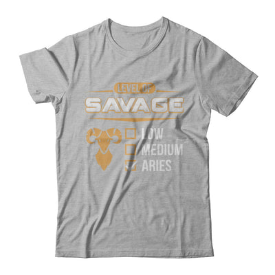 Level Of Savage Aries T-Shirt & Hoodie | Teecentury.com