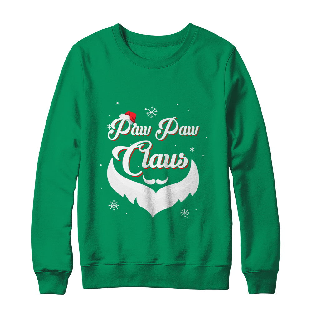 Santa Beard Matching Christmas Pajamas Paw Paw Claus T-Shirt & Sweatshirt | Teecentury.com