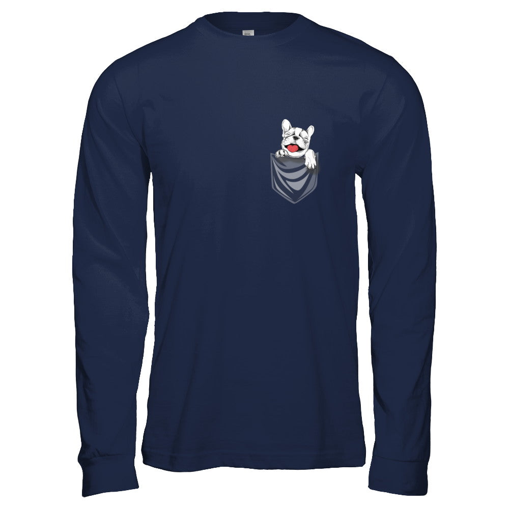 Funny Pocket French Bulldog Frenchie Dog Gift T-Shirt & Hoodie | Teecentury.com