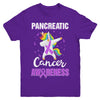 Inspirational Pancreatic Cancer Awareness Unicorn Support Youth Youth Shirt | Teecentury.com