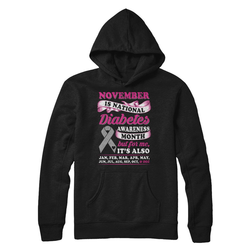 November Is National Diabetes Awareness Month T-Shirt & Hoodie | Teecentury.com