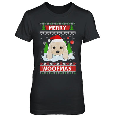 Golden Retriever Merry Woofmas Ugly Christmas Sweater T-Shirt & Sweatshirt | Teecentury.com