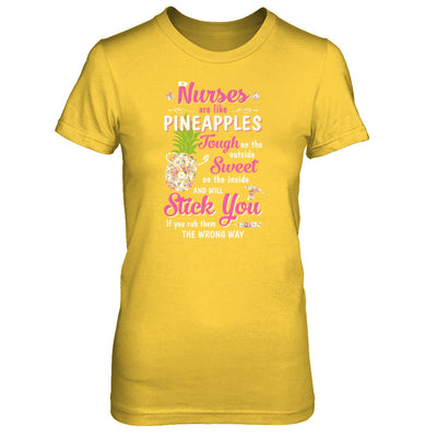 Funny Nurses Are Like Pineapples CNA Nursing Gift T-Shirt & Tank Top | Teecentury.com