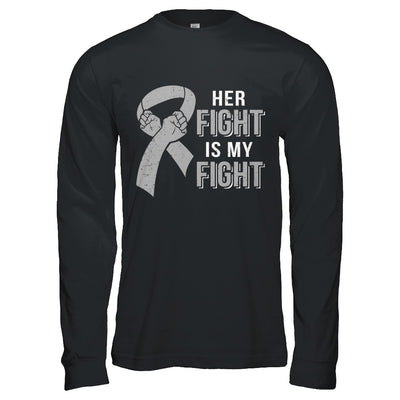 Her Fight Is My Fight Brain Cancer Parkinson's Disease T-Shirt & Hoodie | Teecentury.com