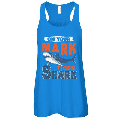 On Your Mark Tiger Shark Distressed T-Shirt & Tank Top | Teecentury.com