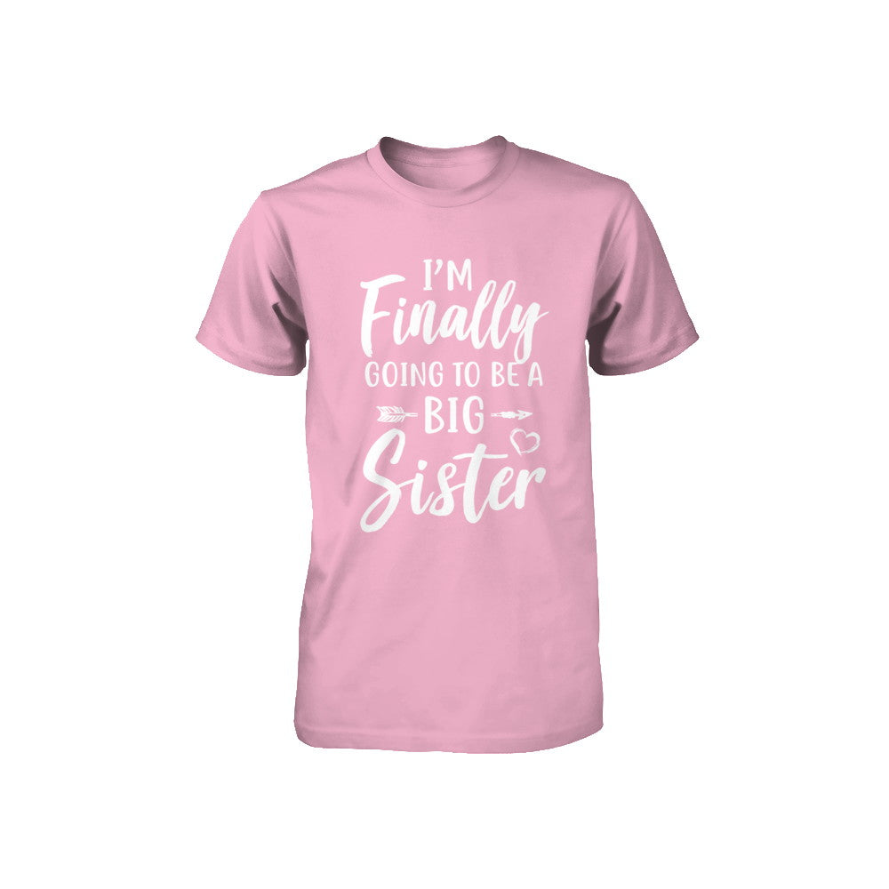 Cute I Am Finally Going To Be A Big Sister Youth Youth Shirt | Teecentury.com