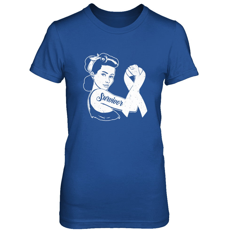 We Can Cure It Lung Cancer Clear Awareness Survivor T-Shirt & Hoodie | Teecentury.com