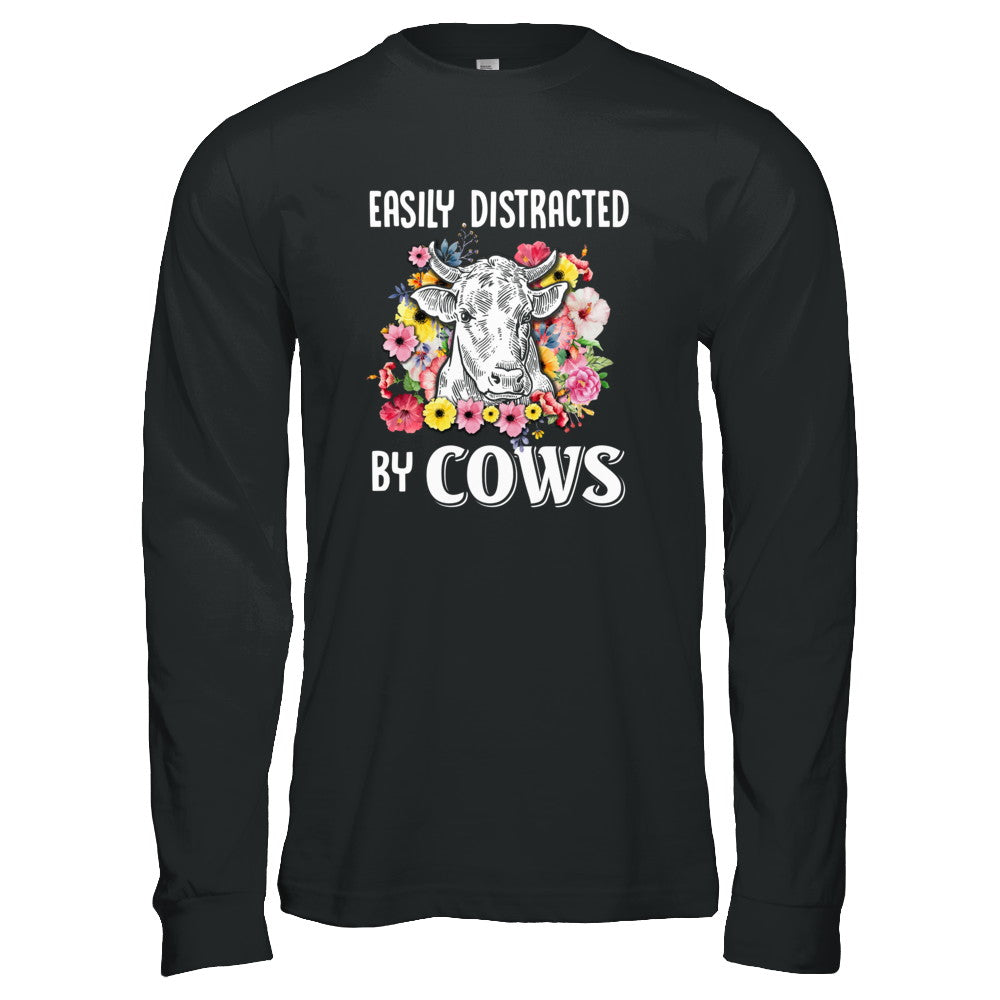Easily Distracted By Cows T-Shirt & Tank Top | Teecentury.com