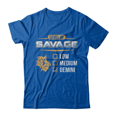 Level Of Savage Gemini T-Shirt & Hoodie | Teecentury.com