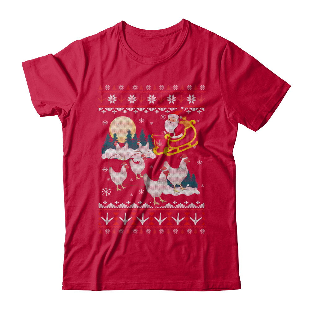 Funny Chicken Ugly Christmas Sweater Gifts T-Shirt & Sweatshirt | Teecentury.com